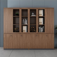 Armoire de classement de bureau moderne en bois massif, durable, grande capacité, avec serrure à code