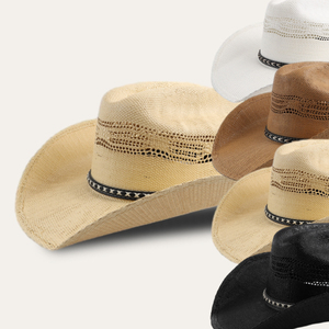 Vente en gros Mexique Chapeau de paille à large bord pour homme et femme, style <span class=keywords><strong>western</strong></span> jazz, sombreros de paja, chapeau de cowboy et de cowgirl pour homme, été - Product Image 4