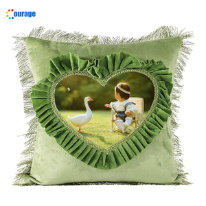 Hình trái tim khu vực in ấn phong cách Châu Âu thăng hoa khoảng trống gối trường hợp BZ-004 - Product Image 1