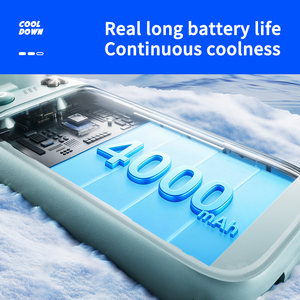 พัดลมมือถือขนาดเล็ก แบตเตอรี่ 4000mAh ใช้งานได้นาน <span class=keywords><strong>200</strong></span> ระดับความแรง สำหรับขายส่งและขายปลีก - Product Image 4