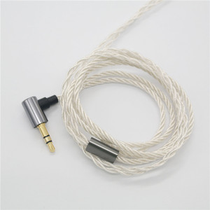 2P 0.78 Audio Cable Silver Plated Copper Nylon Wire 1.2M For QDC UE 1964 Headphones <b>Replacement</b> Cord - Product Image 4