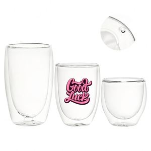 Snow Globe Double Walled Glass Cups Pre-drilled for DIY Glitter UV DTF <b>Wrap</b> <b>Vinyl</b> Suitable Heat Resistant Coffee MugTumbler - Product Image 1