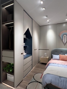 Armoire pour garçons, meubles de chambre à coucher personnalisés pour garçons, armoire bleue mignonne et adorable - Product Image 6