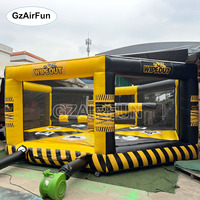 Jeu gonflable Wipeout de carnaval, en PVC durable, avec balayeuse mécanique, capacité 8 personnes, pour location d'événements extérieurs