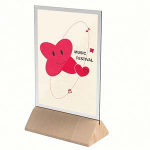 Acrylic <b>Table</b> Sign Counter Top Menu <b>Card</b> Display Sign Stand - Product Image 5