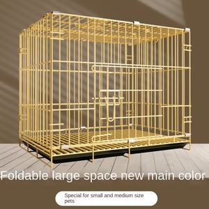 <span class=keywords><strong>Cage</strong></span> pliable pour animaux de compagnie avec panneau de séparation, plateau anti-fuite et loquets sécurisés, <span class=keywords><strong>cage</strong></span> en fil métallique pour petits animaux, facile à assembler - Product Image 3