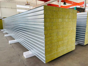 Infrastructure <span class=keywords><strong>agricole</strong></span> durable en Indonésie, bardage en acier ignifuge A1, panneau sandwich ignifuge en laine de roche avec bordure en PU - Product Image 5