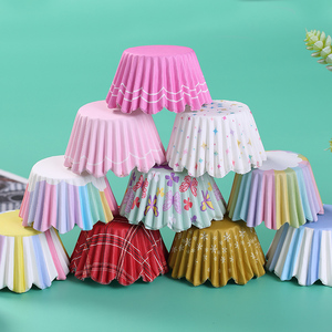 New disposable cupcake liners paper cake cups PET film coated