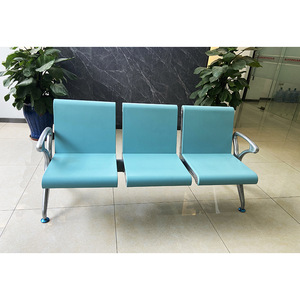 Silla de Espera Prosperous Seat WZ3002 Azul Cielo con Pasamanos para Uso en Hospitales, Escuelas y Exteriores - Product Image 1