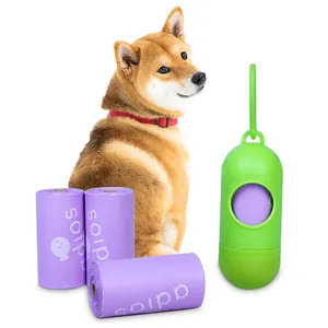 Bio degardable cão cocô saco fornecedores sky-touch 40rolls-600pcs pet dog sup com copo de café doggie saco de lixo dispensador
