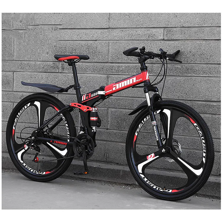 26 "तह बाइक पूर्ण निलंबन साइकिल/वयस्क पहाड़ बाइक mountainbike bicicleta velo/खेल रेसिंग गियर चक्र के लिए पुरुषों