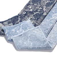 Graffiti Épaississement Bleu 80% Coton Jacquard Denim Tissu pour Jeans 11.8 Oz Haute Qualité Denim Tissu En Gros