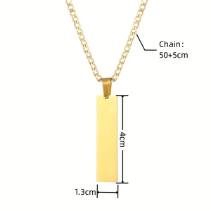 Collana a Catena Trendy in Acciaio Inox Placcato Oro 18K con Piccolo Ciondolo per <span class=keywords><strong>Amanti</strong></span> <span class=keywords><strong>e</strong></span> <span class=keywords><strong>Amici</strong></span> Regalo di Natale <span class=keywords><strong>e</strong></span> Compleanno - Product Image 6