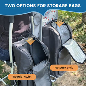 आउटडोर गतिविधियों के लिए सीट के साथ 6 पहियों की खरीदारी करने वाली ट्रॉली बैकपैक के साथ 6 पहियों की शॉपिंग कार्ट - Product Image 4