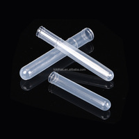 LHLMXK-02 jetable doux test d'approvisionnement Tube d'échantillon de sang PE transparent fond rond échantillon utiliser un tube en plastique
