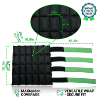 Bottes de glace pour chevaux, bandages de compression froide, compresses de gel réutilisables pour le gonflement et la récupération des blessures équines