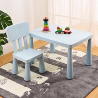 Ensemble table et chaises pour enfants en plastique de haute qualité, respectueux de l'environnement, pour l'école, le parc, l'intérieur de la maternelle