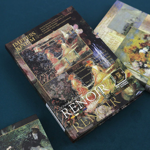 Bìa cứng retro máy tính xách tay màu trang minh họa cổ điển sinh viên <span class=keywords><strong>notepad</strong></span> Ấn Tượng nghệ thuật tinh tế Nhật Ký máy tính xách tay - Product Image 5