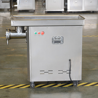 Machine industrielle de broyage de viande fraîche avec plaques de 6 mm et 10 mm