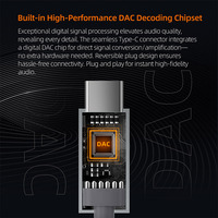 Le plus récent câble de mise à niveau des écouteurs KZ type-c M2 double fonction de réglage d'égaliseur de micro câble détachable haute définition pour casque