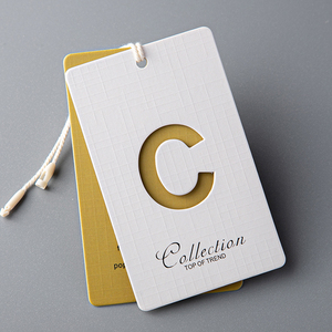 Tùy Chỉnh Treo tag in ấn logo dập nổi Matte hoàn thiện dập sang trọng <span class=keywords><strong>hangtag</strong></span> nhãn thẻ kinh doanh thẻ Embossed-hang-tags - Product Image 2