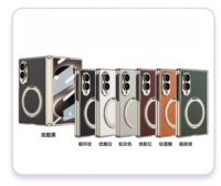 Étui pour téléphone Samsung Z Fold 8, étui en cuir végétalien magnétique à charnière pliable, film intégré, support rotatif, étui de protection