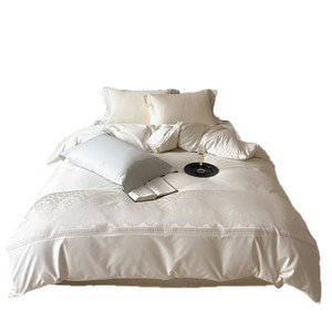 Ensemble de literie de luxe en coton pur 100% 1688, 4 pièces, housse de couette jacquard, printemps-automne - Product Image 5