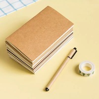 Cahier d'exercices personnalisé en gros A5 Kraft pour étudiants Couverture souple Livre de poche Style imprimé avec des couleurs assorties pour l'école