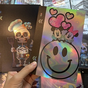 Nhấp nháy đầy màu sắc 3D điện thoại trở lại da phim laser sáng bóng di động trở lại da shicker cho PVC Hydrogel bảo vệ màn hình máy cắt - Product Image 2