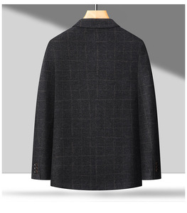 <span class=keywords><strong>Traje</strong></span> a cuadros elástico de nailon de otoño e invierno para hombres jóvenes y de mediana edad <span class=keywords><strong>Traje</strong></span> informal de <span class=keywords><strong>hombre</strong></span> delgado y de moda - Product Image 2