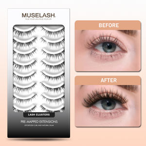 Cils individuels pré-coupés en segments, ultra doux et moelleux, prêts à être expédiés depuis les États-Unis, 10 paquets FH13 - Product Image 2