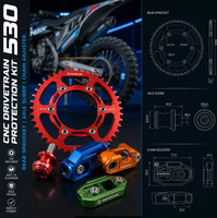 Accessoires moto CNC personnalisés sur mesure (requête de dessin OEM) : Slider d'axe, Espaceur d'axe, Pignon arrière, Cache-pignon avant, Régulateur de chaîne, Support de jauge