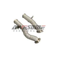 Collecteur d'échappement haute performance pour Mercedes C43 E43 GLC43 AMG et C400 C450 E400 E450 Moteur M276 avec bouclier thermique LHD/RHD