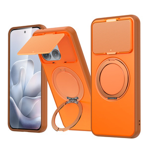 เคส Lichicase Hidden Bracket Armor สำหรับ Moto G06 Power Edge 70 <span class=keywords><strong>Fusion</strong></span> วัสดุ TPU+PC แบบไฮบริด ฝาหลังแม่เหล็ก - Product Image 5