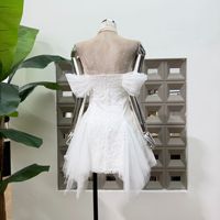 Robe en dentelle et maille moelleuse, style été 2026, nouvelle collection, haut de gamme, élégante et raffinée