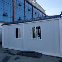 Maison conteneur modulaire préfabriquée anti-sismique, démontable, en kit, pour jardin, maisonnette portable