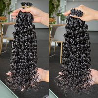 Extensions de Cheveux Humains Vietnamiens Vierge de Qualité Supérieure, Ondulés Naturels, avec Kératine Véritable, Double Trame Cousue à la Machine, Base en Dentelle Fine TP/HD, Pleine Couverture