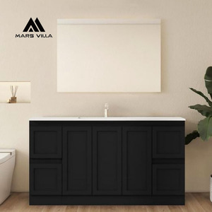 <span class=keywords><strong>Meuble</strong></span> sous-vasque fin <span class=keywords><strong>scandinave</strong></span> en bois contreplaqué Mars Villa avec éclairage LED intégré, idéal pour salle de bain, compatible OEM, pour l'Europe - Product Image 2