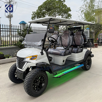 Chariot de golf électrique de luxe à prix abordable 6 places 72V batterie au lithium voiture de golf tout-terrain Buggy pour le tourisme