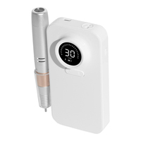 Ensemble de manucure pédicure Lime à ongles électrique rechargeable Machine à polir les ongles Perceuse à ongles portable