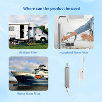 Sterilisator Air Inline LED UVC 265-275nm, 3LPM, 2-4W, DC12-24V, Filter RO, Penghilang Bakteri 99,99%, Tanpa Merkuri, OEM ODM UVWORKS