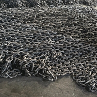 Chaîne d'ancrage en acier de qualité supérieure, électro-galvanisée/immersion à chaud, résistante à la corrosion, 10-130 mm, usage industriel et extérieur