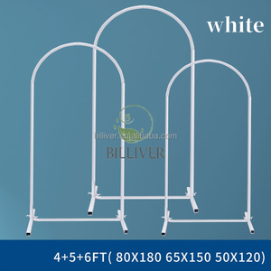 Personnalisé 3 * 6ft 4 * 7ft arc fond anniversaire mariage fête scène décoration fer matériel arc toile de fond support - Product Image 4