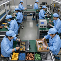 Cavo Flessibile Piatto FPC di Alta Qualità per PCB Rogers PCBA, Produzione di Circuiti Stampati con Schermatura RF/EMI ENIG 35um