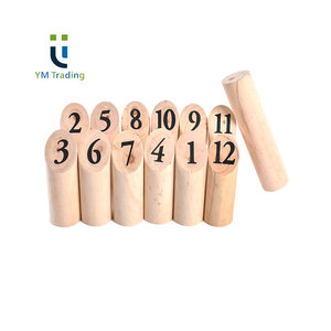 Jeu de <span class=keywords><strong>quilles</strong></span> nordique en bois économique pour l'extérieur, jeu de lancer de blocs numérotés, jeux de <span class=keywords><strong>quilles</strong></span> finlandais - Product Image 6