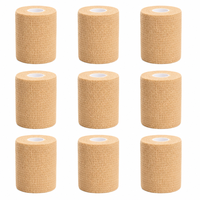 Bande adhésive élastique cohésive non tissée résistante à la transpiration pour le soin des plaies et la fixation des bandages des pattes des animaux de compagnie (oiseaux, reptiles)