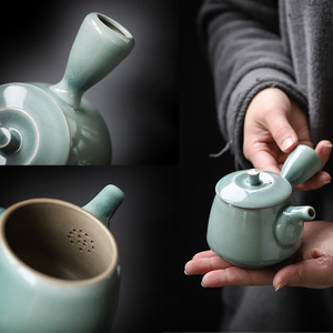 Shangyan Celadon Ceramic Teapot With Lid <b>Small</b> Kung Fu <b>Tea</b> <b>Pot</b> Home Office Use - Product Image 1