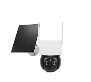 Bán hàng nóng 2MP Wifi năng lượng mặt trời Powered CCTV <span class=keywords><strong>Camera</strong></span> Trắng ống kính kép với không thấm nước mạng không dây CMOS cảm biến ai công nghệ - Product Image 5