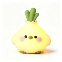 Veilleuse en silicone mignonne, 7 couleurs changeantes, commande tactile, lampe de chevet, cadeau pour chambre d'enfant, veilleuse