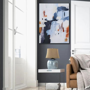 Nghệ Thuật Ban Đầu Nhà Máy 3D Trừu Tượng Vải Sơn Kết Cấu Tường Nghệ Thuật Trang Trí Nội Thất Đóng Khung Treo Bức Tranh - Product Image 5